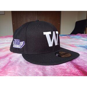 Washington Huskies 100th Anniversary Husky Stadium Snapback Cap Hat New Era UW